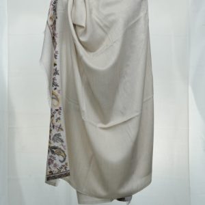 Hampi Luxury Milky Gray Pashmina Shawl