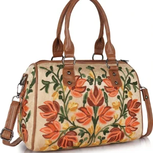 VELUCIA Women Beige Handbag